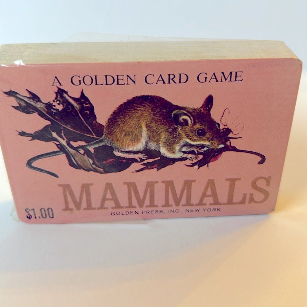 Vintage Golden Press 1961 “Mammals” A Golden Card Game